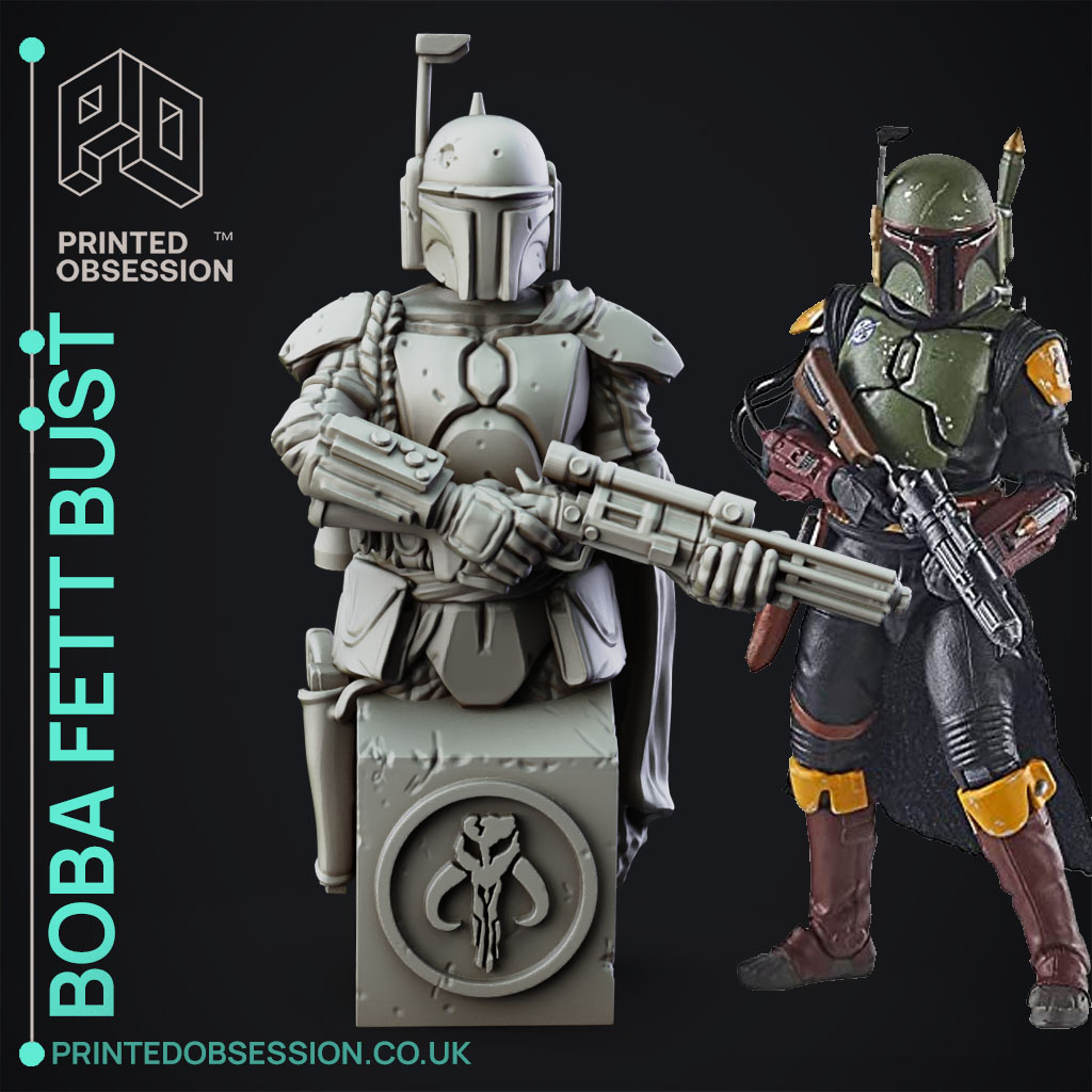 Boba Fett - Star Wars Fan Art - Bust - 3D model by